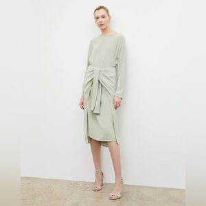 MM Lafleur Soft Green Long Sleeve Dress | Rashmeen